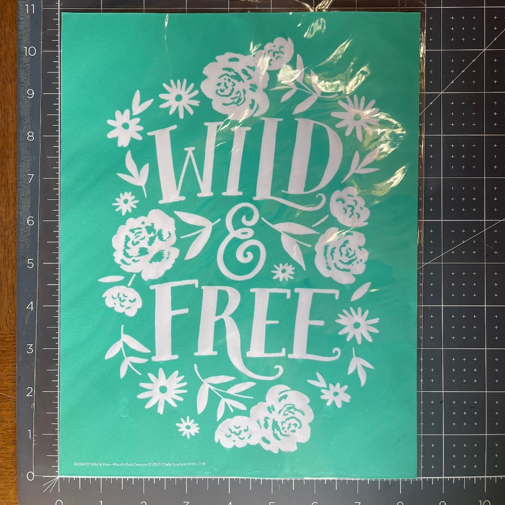 NEW Chalk Couture B Size Transfer - Wild & Free - B2116137